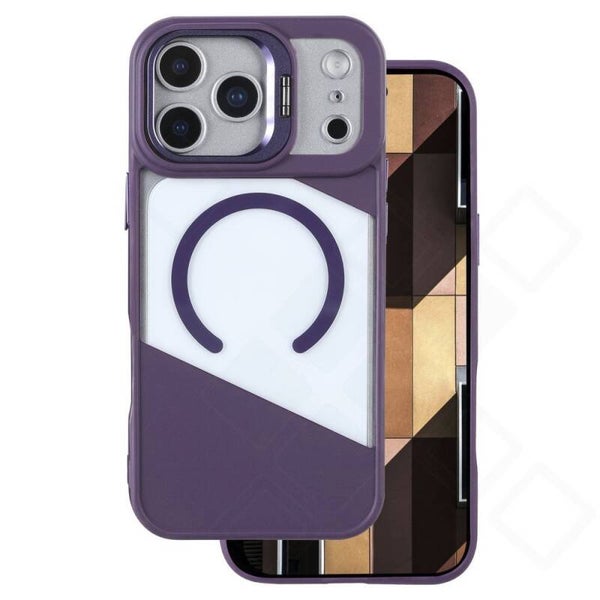 anco Magnetic Fusion Case für Apple iPhone 17 Pro – MagSafe Hülle mit Standfuß – purple