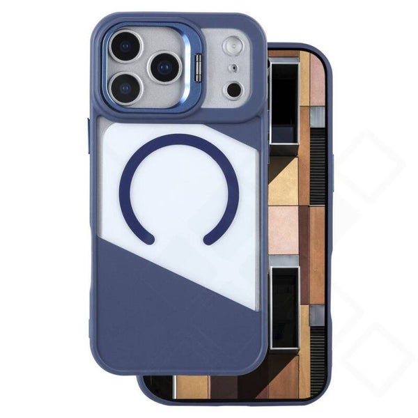 anco Magnetic Fusion Case für Apple iPhone 17 Pro – blau | MagSafe Handyhülle mit Standfuß