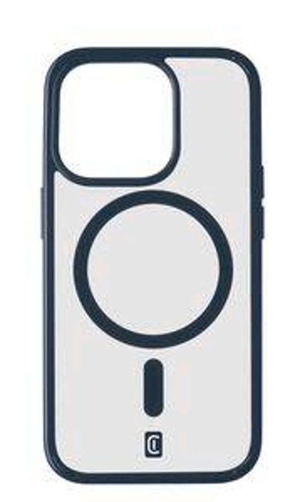 Cellularline Pop MagSafe Case für iPhone 15 – blau, transparent