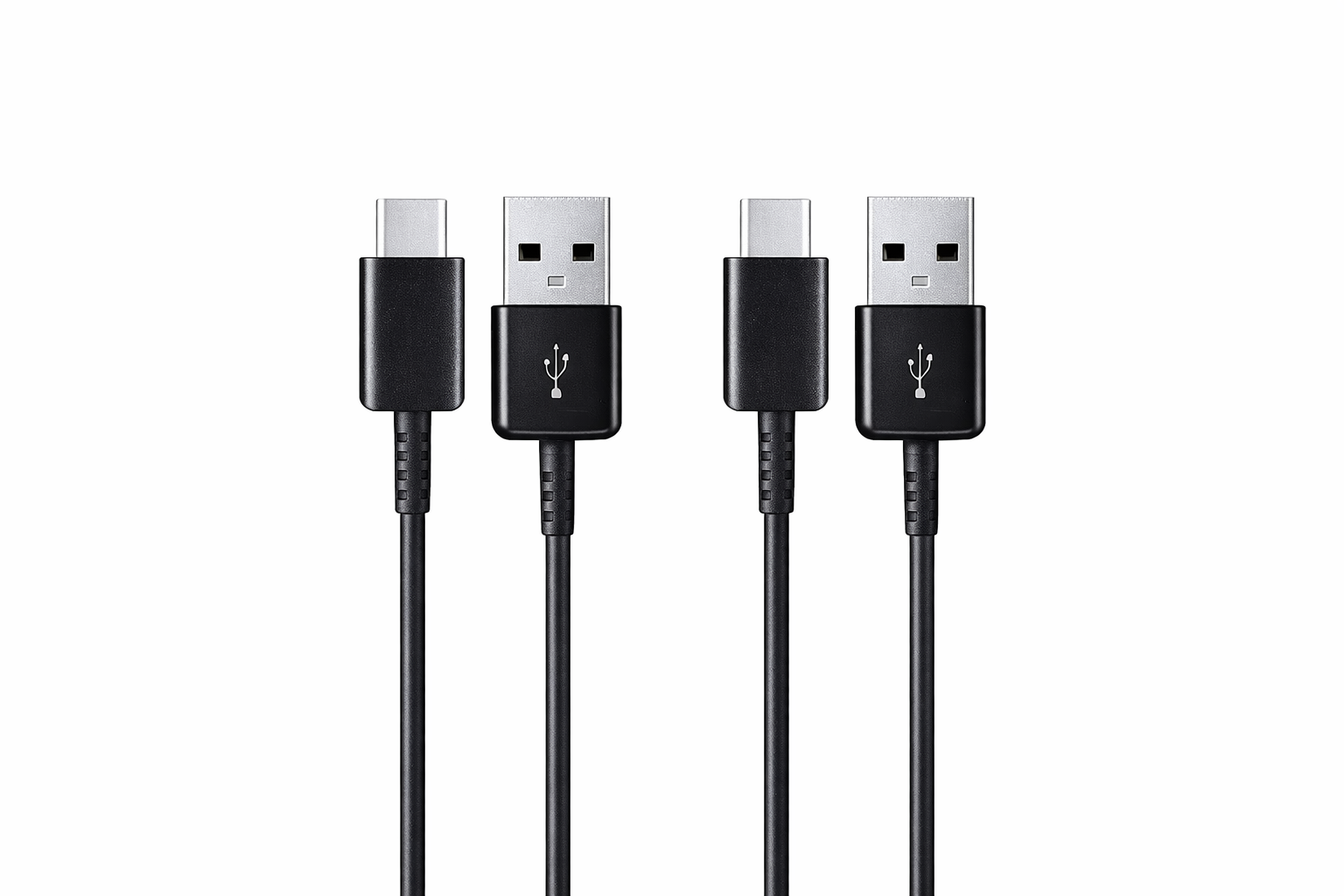 Samsung EP-DG930MBEGWW USB-C auf USB-A Daten- & Ladekabel 2er Set, 1,5 m, 5A – black