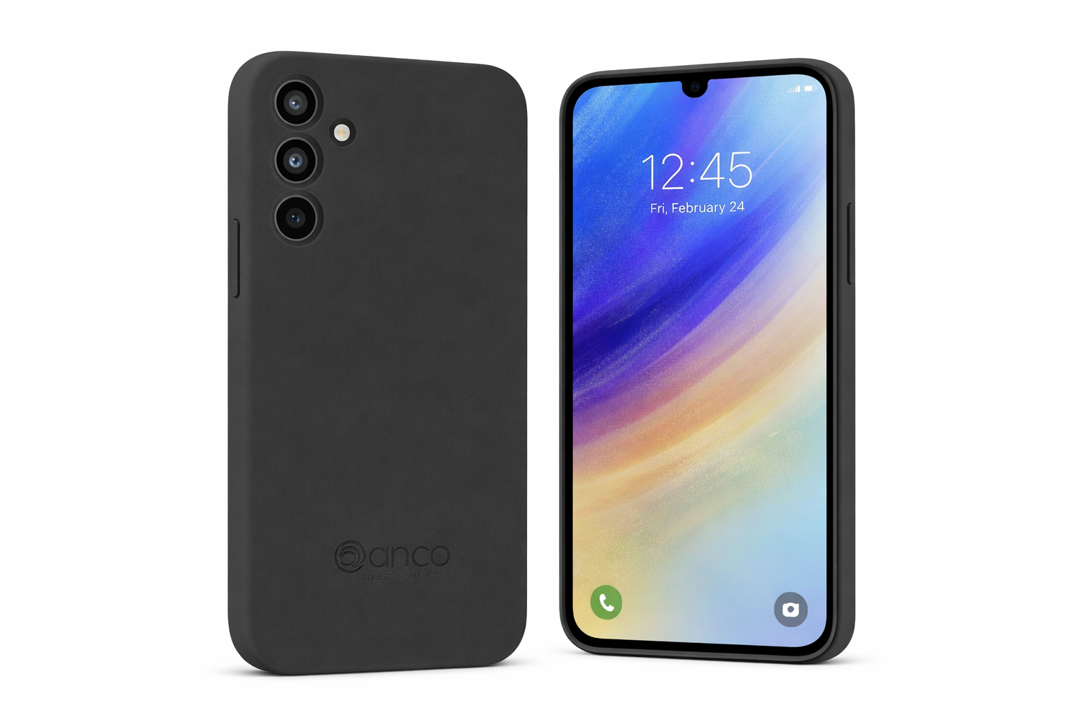 anco Liquid Silicone Case für Samsung Galaxy A34 – Silikon-Backcover mit Microfasereinlage