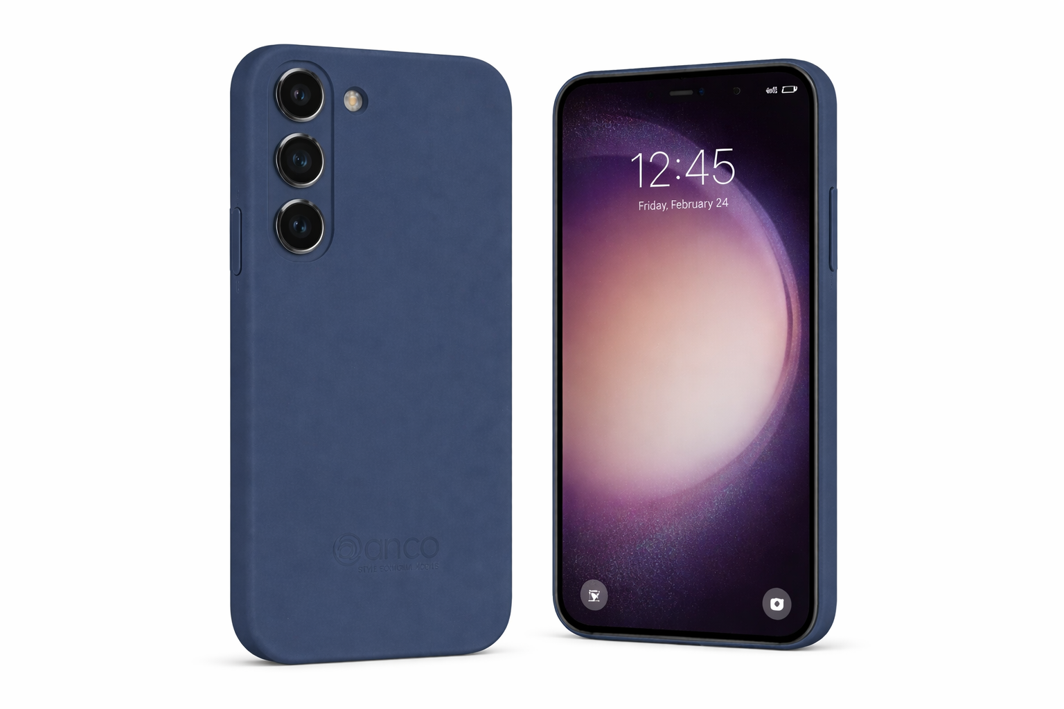 anco Liquid Silicone Case für Samsung Galaxy S23 5G – Silikon Backcover mit Microfaserinnenseite