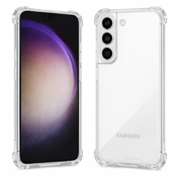 anco Protect Case für Samsung Galaxy S23 – Transparentes TPU Schutzcover mit verstärkten Kanten