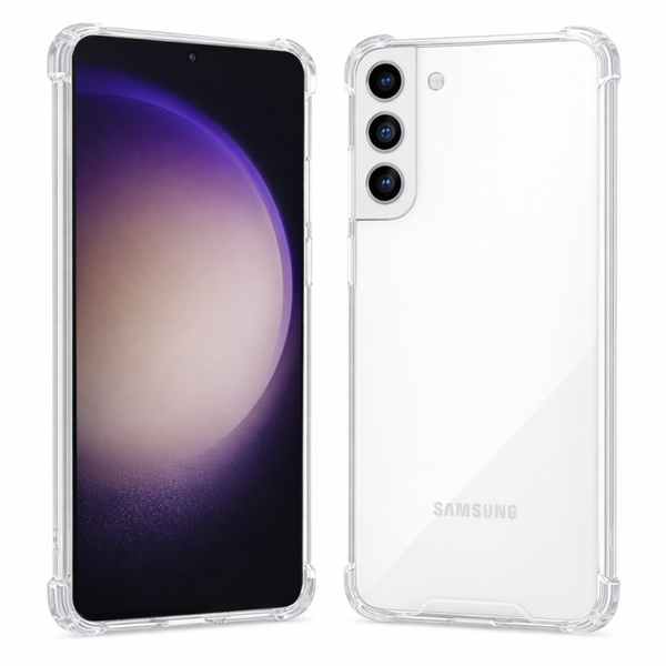 anco Protect Case für Samsung Galaxy S23+ – Transparentes TPU-Schutzhülle mit verstärkten Kanten