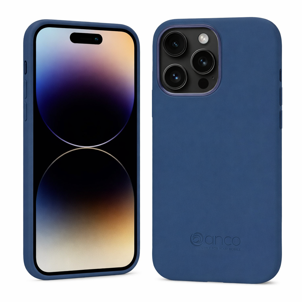 anco Liquid Silicone Case für Apple iPhone 15 Pro – Silikon-Backcover mit Microfaser-Innenfutter