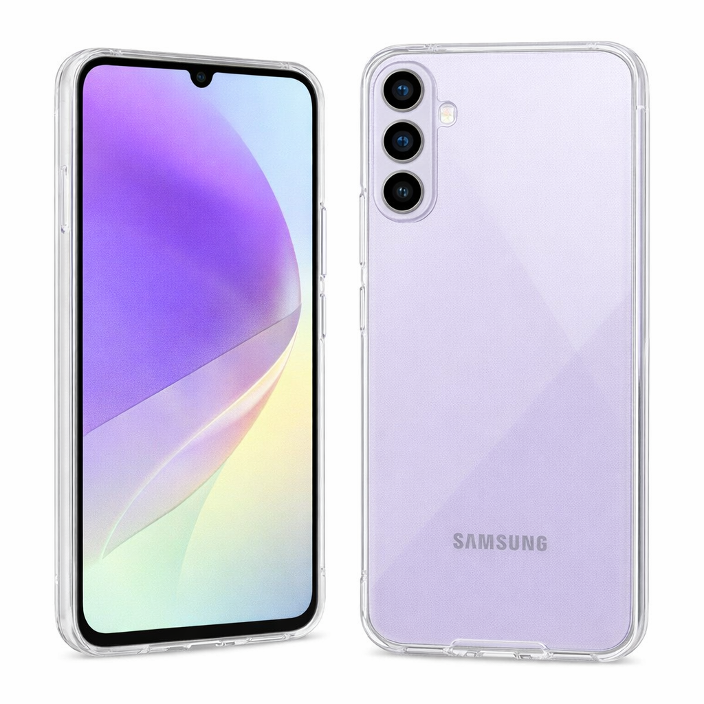 anco Super Slim Case für Samsung Galaxy A34 – transparent, ultra-dünnes Schutzcover