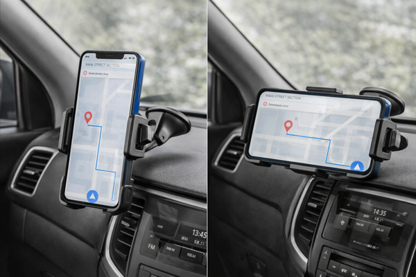 Cellularline HUG FLEXI KFZ-Smartphonehalterung mit patentiertem Supergrip-Saugnapf, 360° verstellbar