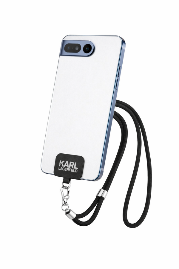 Karl Lagerfeld Crossbody Strap Cord – universelles Lanyard mit Patch für Smartphone-Hüllen