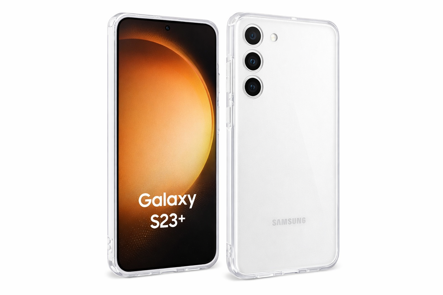 Spigen Air Skin Cover für Samsung Galaxy S23+ – Crystal Clear, ultradünne 0,4 mm Schutzhülle aus Polycarbonat