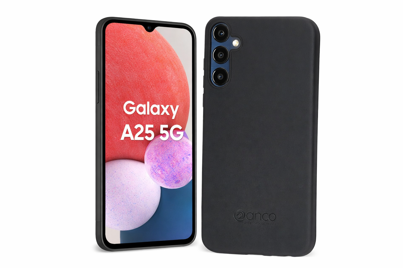 anco Liquid Silicone Case für Samsung Galaxy A25 5G – Silikon-Schutzhülle mit Microfaser-Innenseite