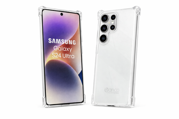 anco Protect Case TPU transparent mit verstärkten Kanten für Samsung Galaxy S24 Ultra