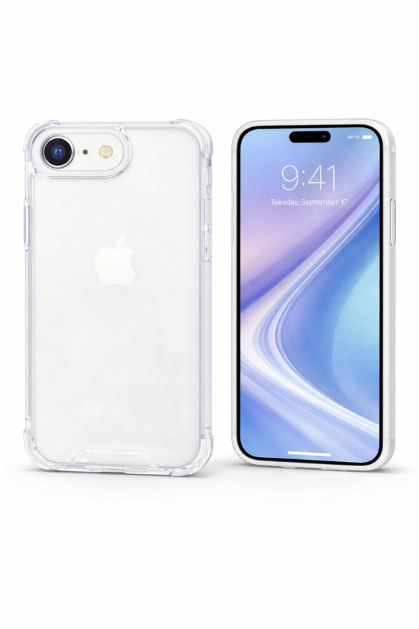 anco Protect Case für Apple iPhone 16e, transparentes TPU Case, 1,5 mm, stoßdämpfend