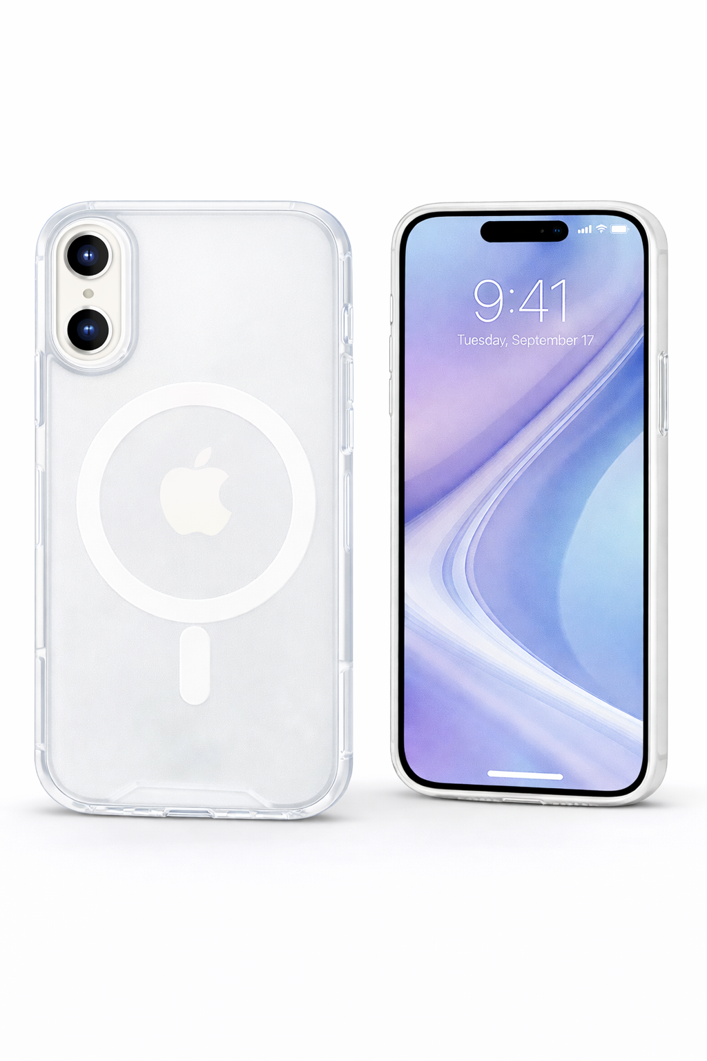 anco Magnetic Case für Apple iPhone 17, MagSafe-kompatibles Backcover, crystal, PC+TPU