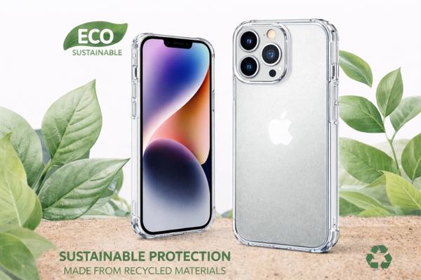 Cellularline Become Eco Case für Apple iPhone 16, transparente Handyhülle aus recyceltem Kunststoff