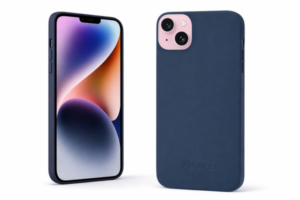 anco Liquid Silicone Case für Apple iPhone 15 Plus, Silikon Backcover mit Microfaser