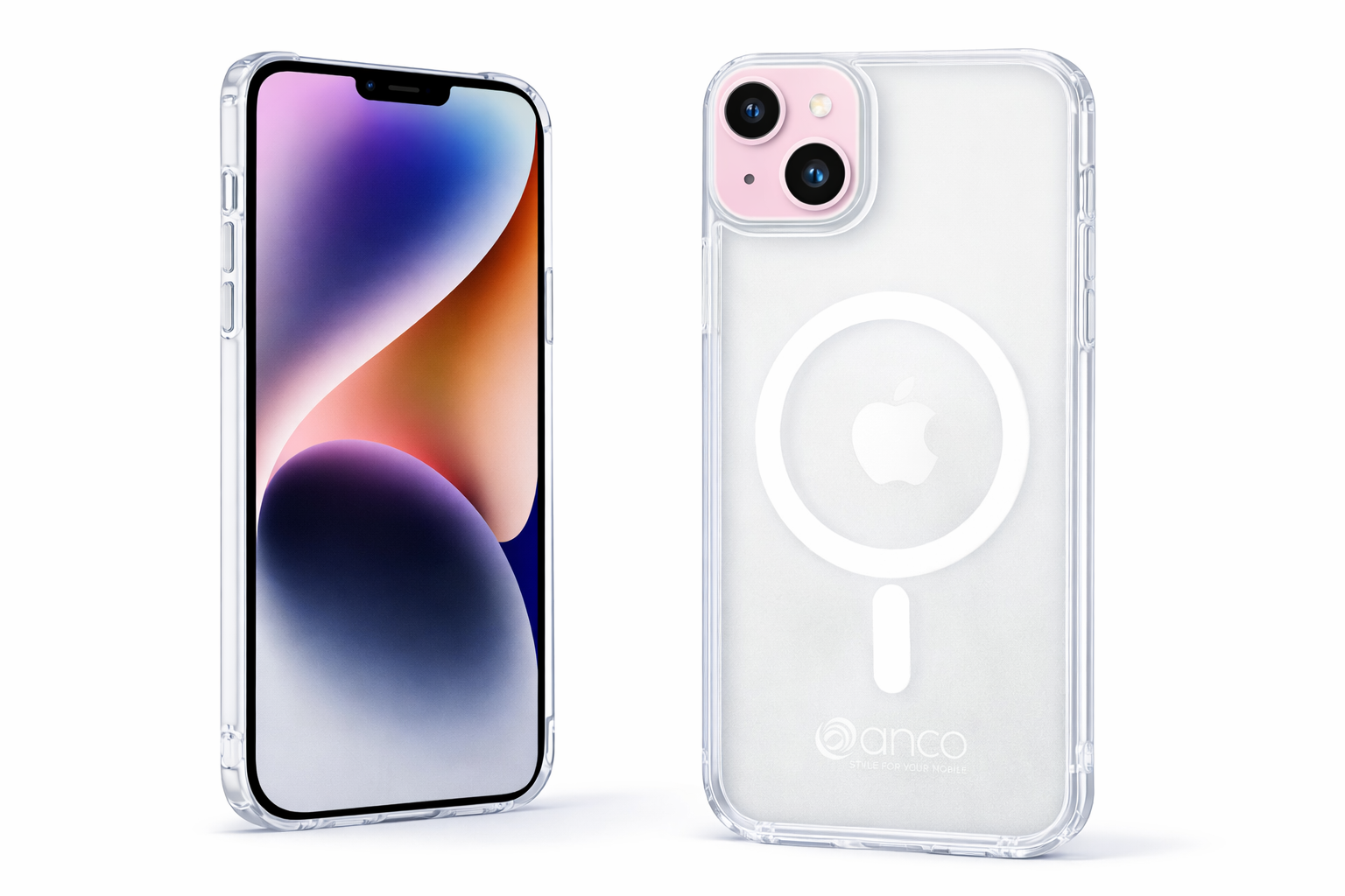 anco Magnetic Case für Apple iPhone 15 Plus – MagSafe-kompatibles Backcover, crystal