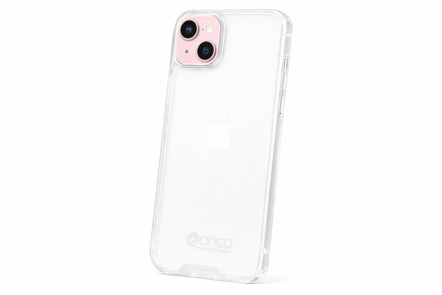 anco Super Slim Case für Apple iPhone 15 Plus, ultradünne TPU Schutzhülle transparent