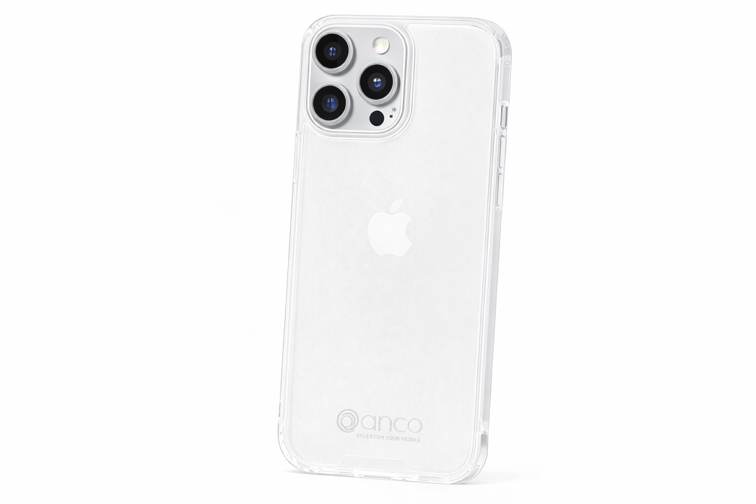 anco Super Slim Case für Apple iPhone 15 Pro, ultradünne TPU-Hülle 1,5 mm, transparent