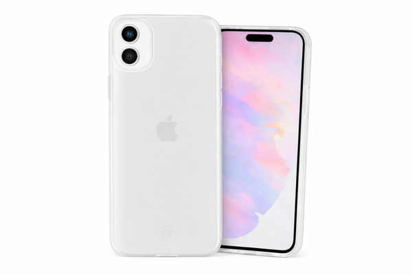 anco Super Slim Case für Apple iPhone 16, transparentes TPU Case, 1,5 mm ultradünn