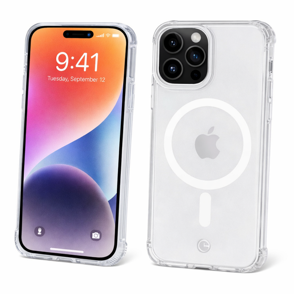 anco Magnetic Case für Apple iPhone 16 Pro, MagSafe-kompatibles Crystal Backcover, PC+TPU