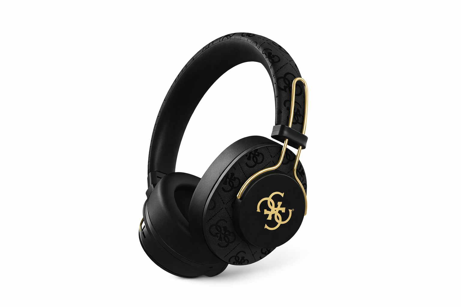 Guess ENC 4G Metal Logo Bluetooth Stereo Headphone, kabellose Over-Ear Kopfhörer, 30h Akku