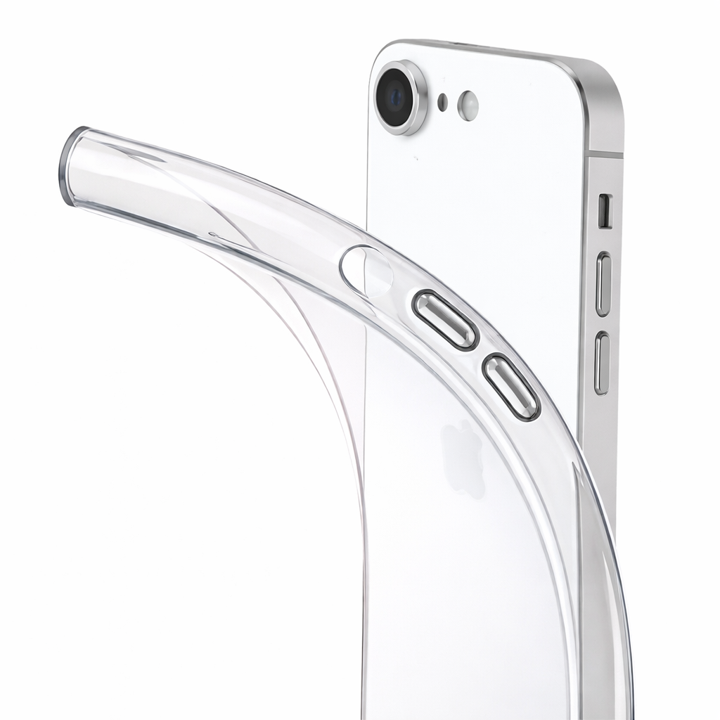 Cellularline Fine Case für Apple iPhone 16e, ultradünnes Soft-TPU Cover, transparent