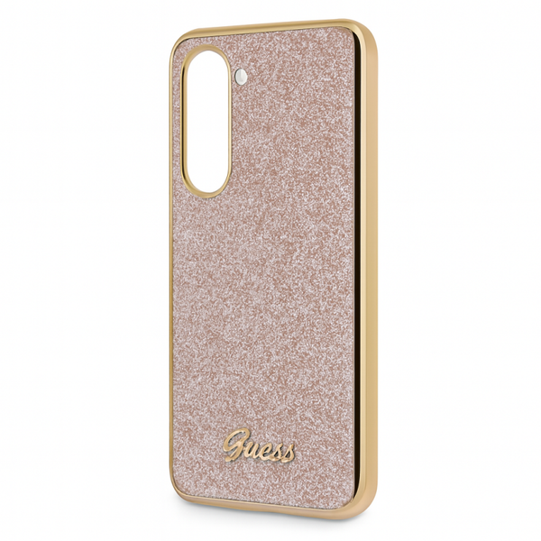 Guess Glitter Flakes Case für Samsung Galaxy Z Fold5  – Premium Glitzerhülle in Gold