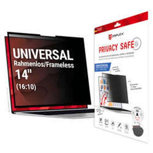 DISPLEX Privacy Safe Blickschutzfolie 14 Zoll 16:10 – Anti-Spy Filter für Laptop