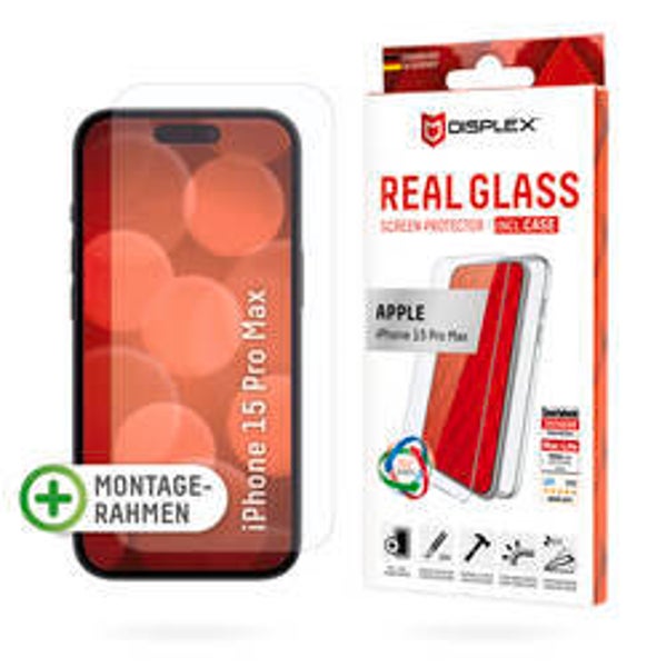 DISPLEX Panzerglas + Hülle Set für iPhone 15 Pro Max – Transparent