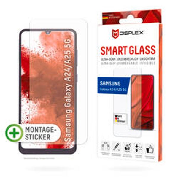DISPLEX Smart Glass für Samsung Galaxy A24 / A25 – unzerbrechlich & ultra-dünn