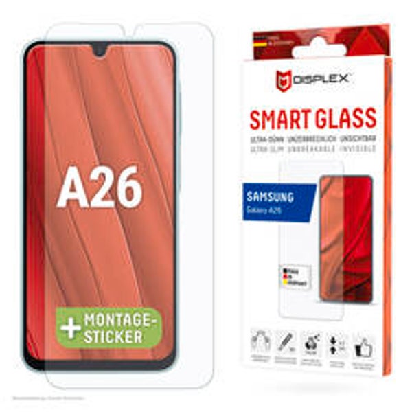 DISPLEX Smart Glass 9H für Samsung Galaxy A16 5G / A17 4G/5G / A26 – unzerbrechlich & hüllenfreundlich