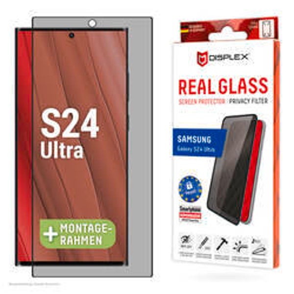 DISPLEX Privacy Glas Full Cover für Samsung Galaxy S24 Ultra