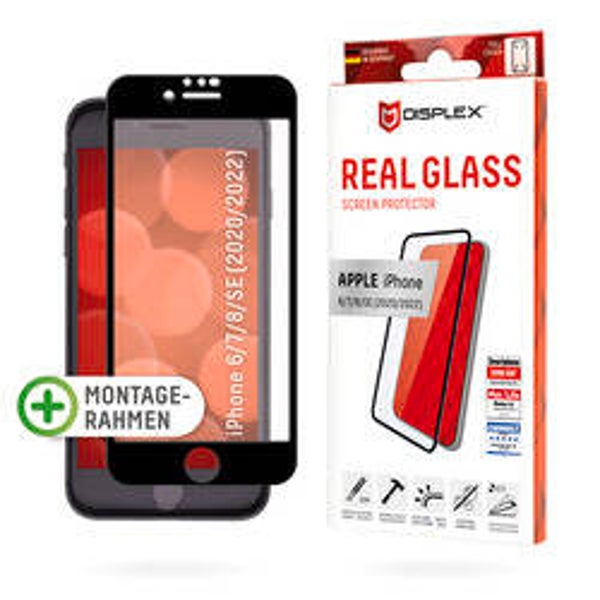 DISPLEX Real Glass 3D Panzerglas für iPhone 6/7/8/SE 2020/2022