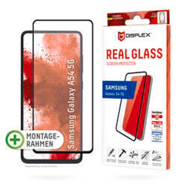 DISPLEX Real Glass Full Cover Panzerglas für Samsung Galaxy A54 5G