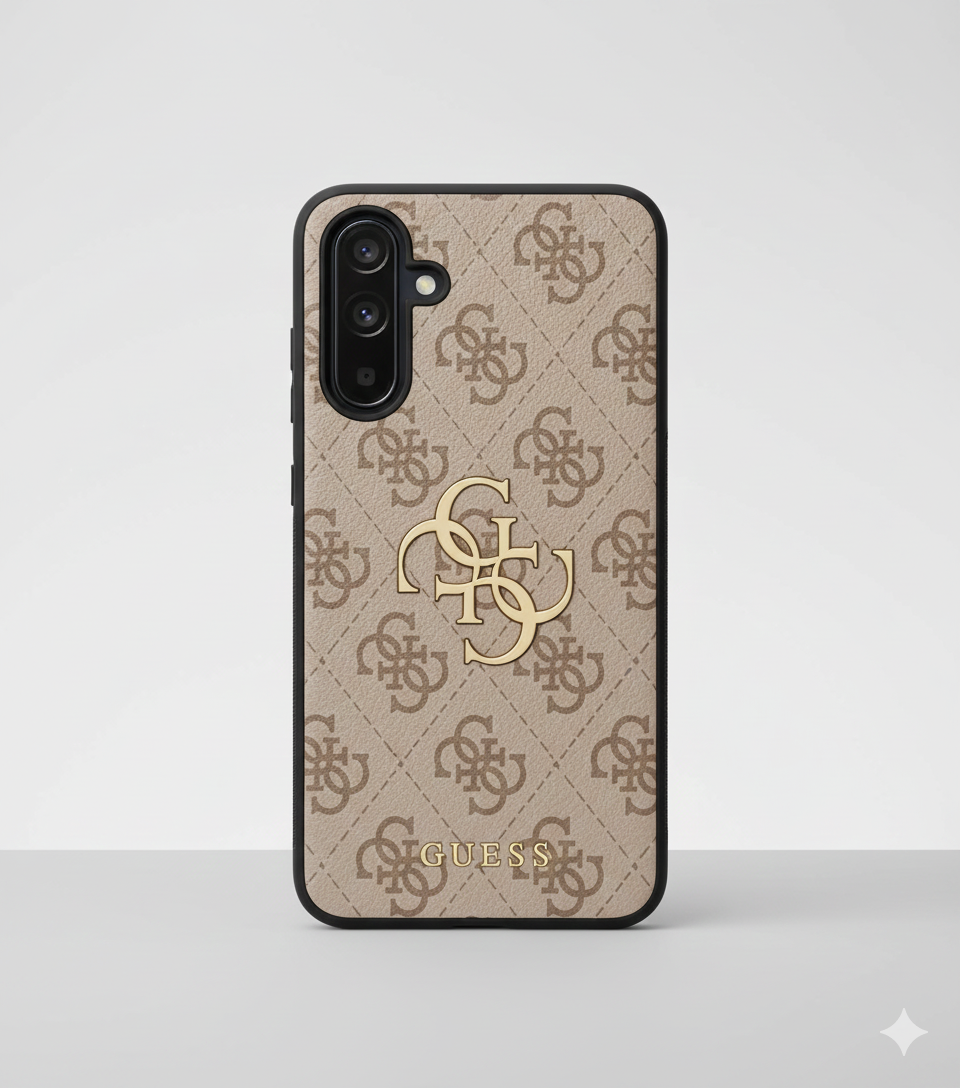 Guess PU 4G Metal Logo Case für Samsung Galaxy A36 5G, Premium PU Schutzhülle