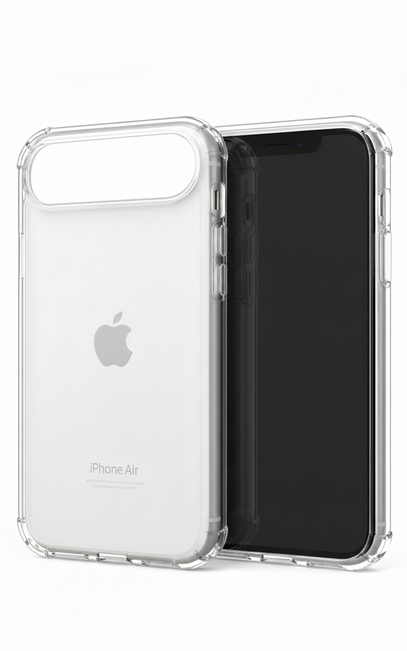 anco Protect Case für Apple iPhone Air, transparentes TPU Case, 1,5 mm dünn, stoßdämpfend
