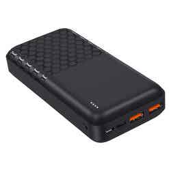 PEDEA Powerbank 20000 mAh Trend schwarz Schnellladen