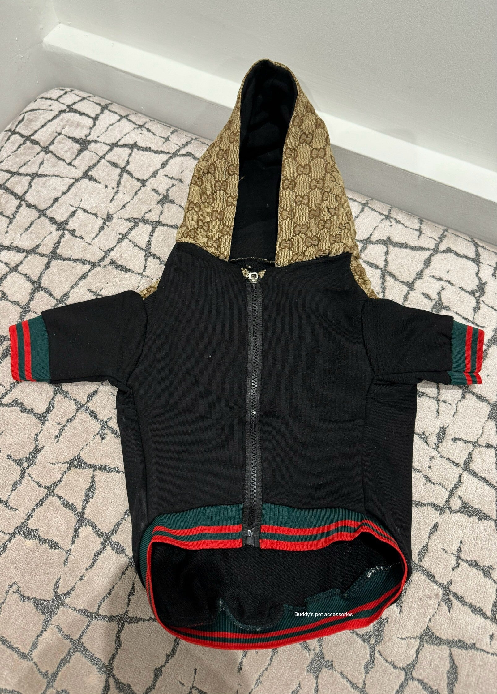 BLACK TAN POOCHI JACKET