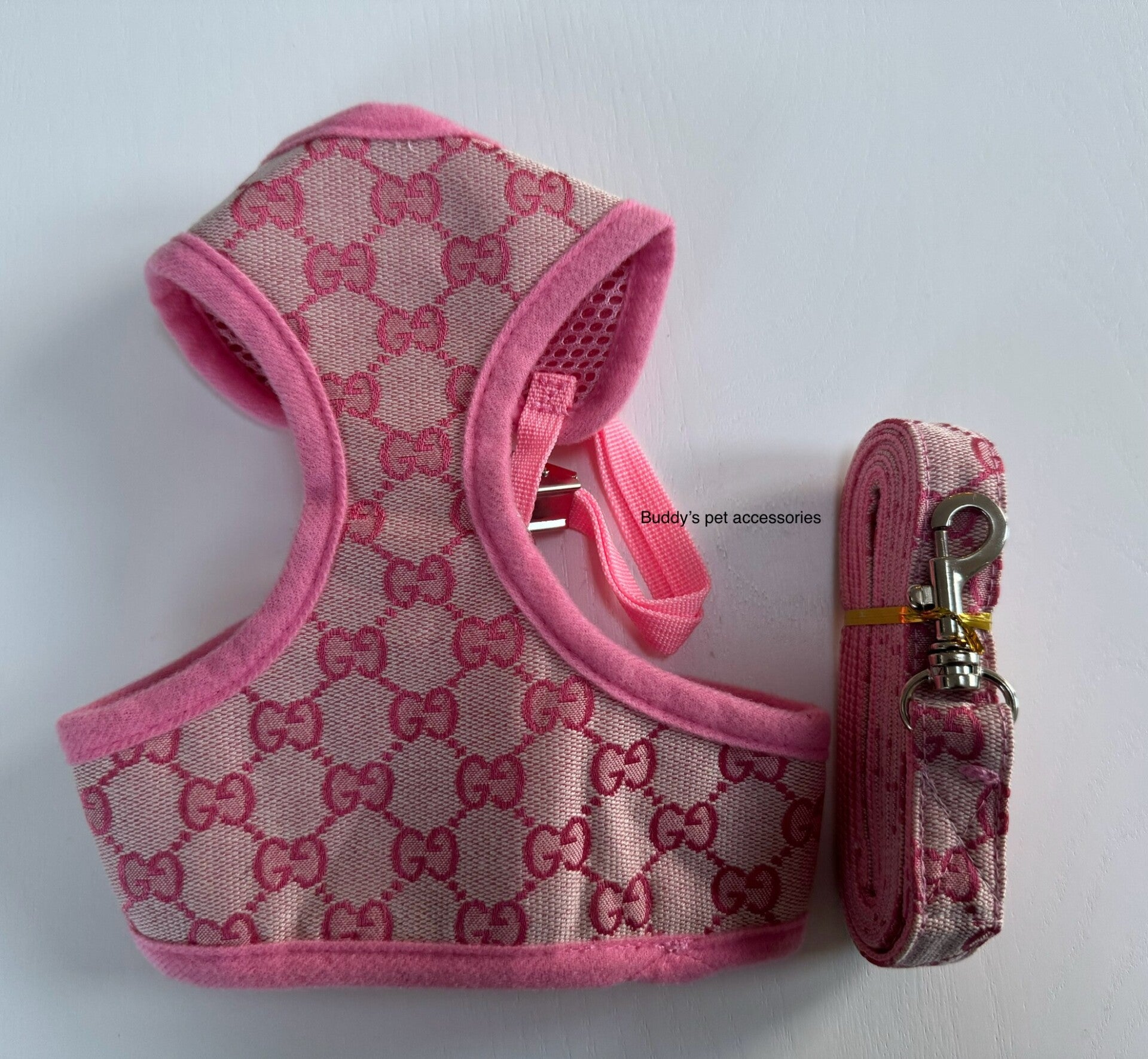 PINK PUPPY POOCHI HARNESS & LEAD