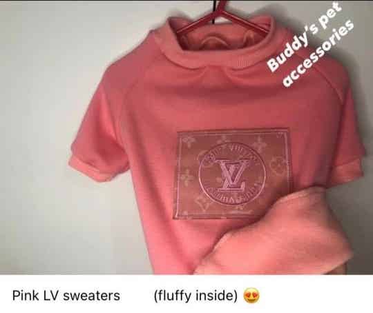 PINK CHEWY VUITTON SWEATER
