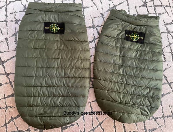 KHAKI GREEN BONE ISLAND BODY WARMER
