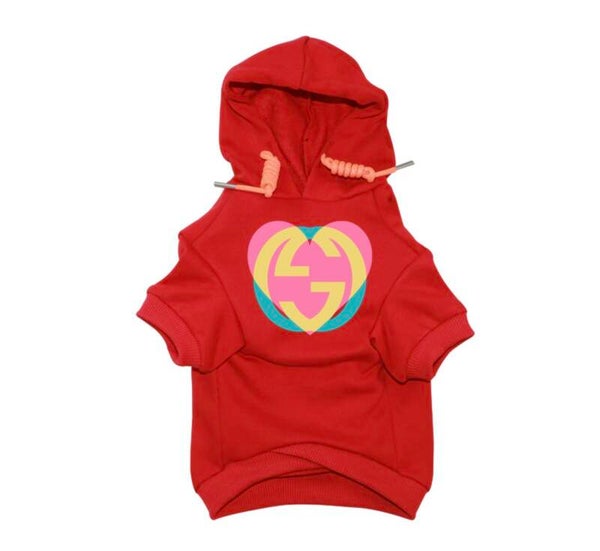 RED POOCHI HOODIE