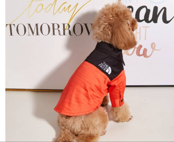 ORANGE DOG FACE SHIRT/JACKET