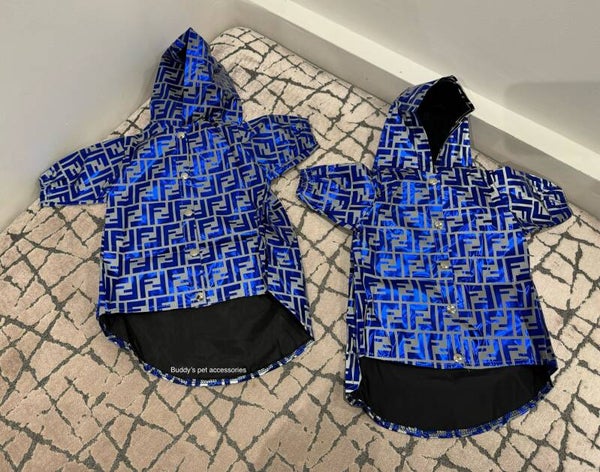 REFLECTIVE BLUE FURDI RAINCOAT