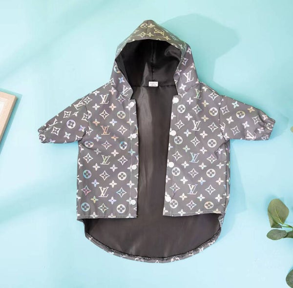 REFLECTIVE CHEWY VUITTON RAINCOAT