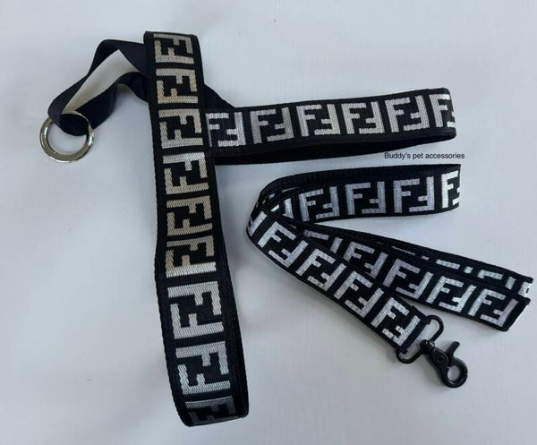 BLACK FURDI HARNESS, COLLAR & LEAD