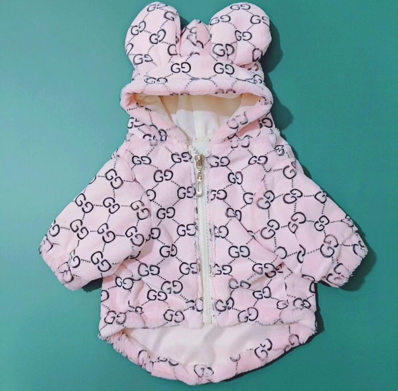 PINK FLUFFY POOCHI JACKET