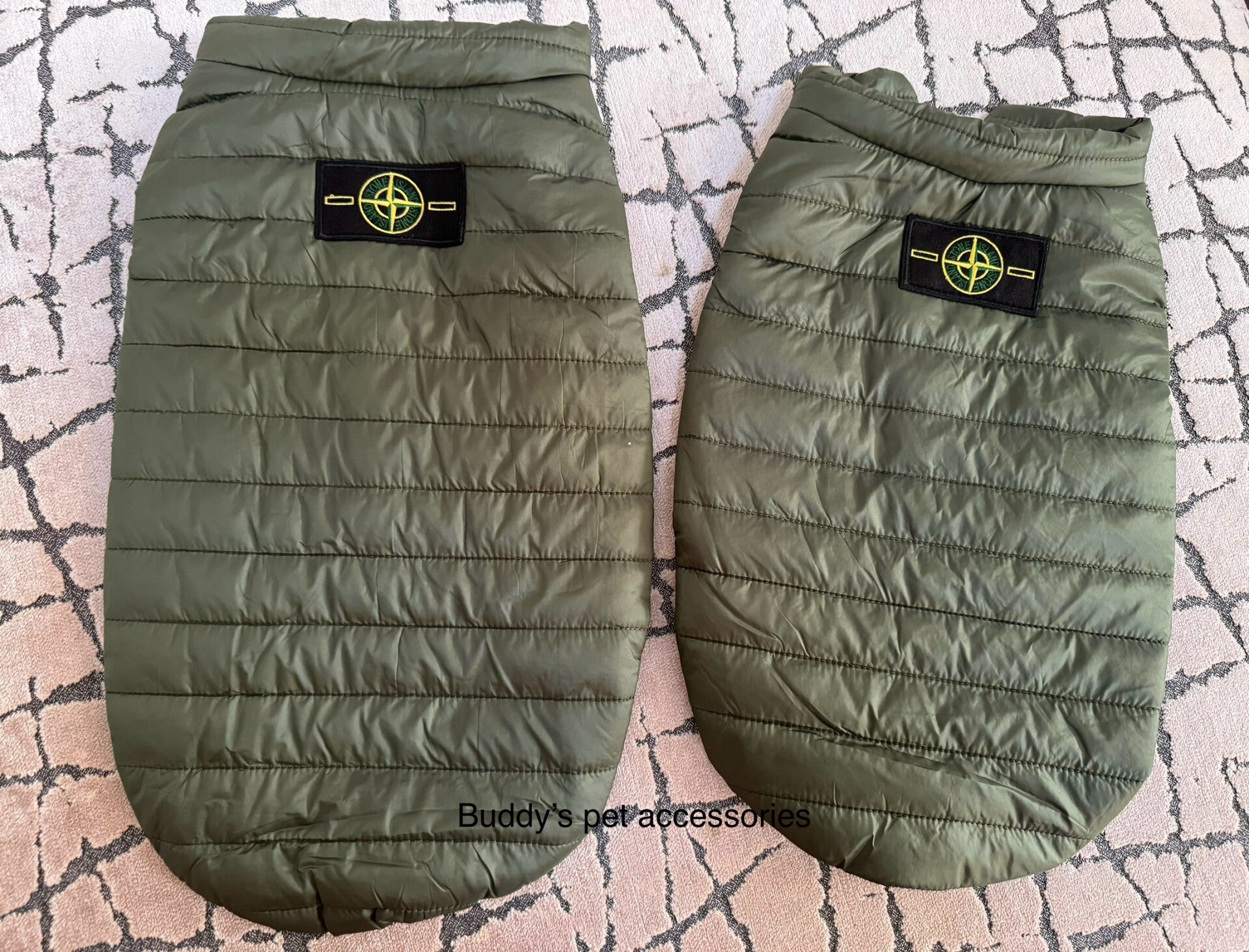 KHAKI GREEN BONE ISLAND BODY WARMER