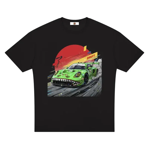 Series Two - Green Monster Porsche Drift T-Shirt - 911 GT3 R Monster