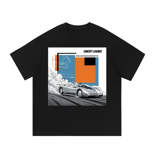 Concept Legends Graphic Tee - Aerotech Hypercar Retro Futurist Racing Poster Shirt